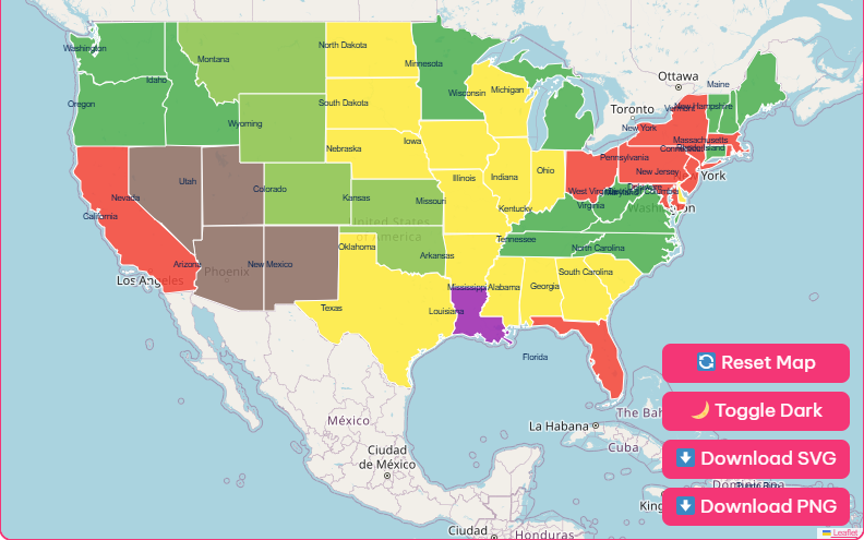 Interactive USA Land Use Map