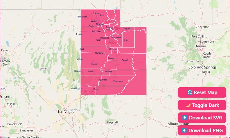 Interactive Utah County Map
