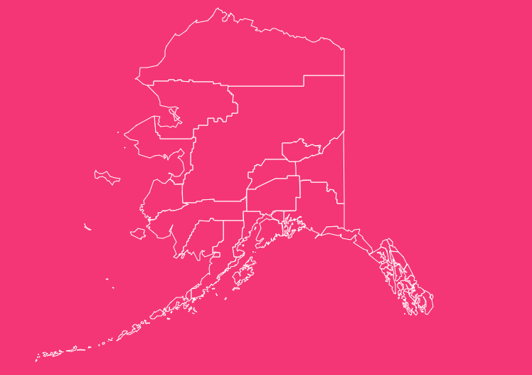 alaska blank county map printable