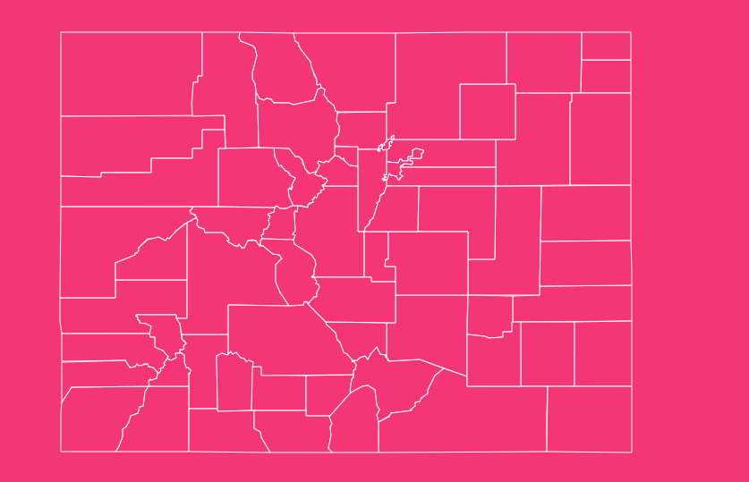 colorado blank printable county map