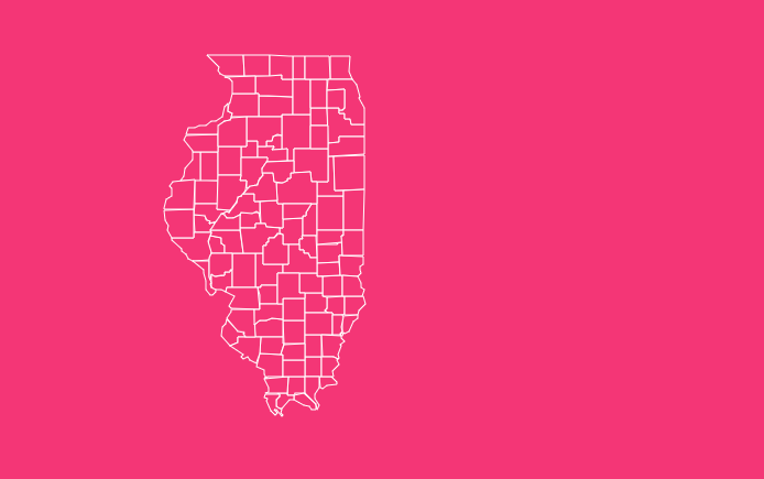 illinois blank printable county map