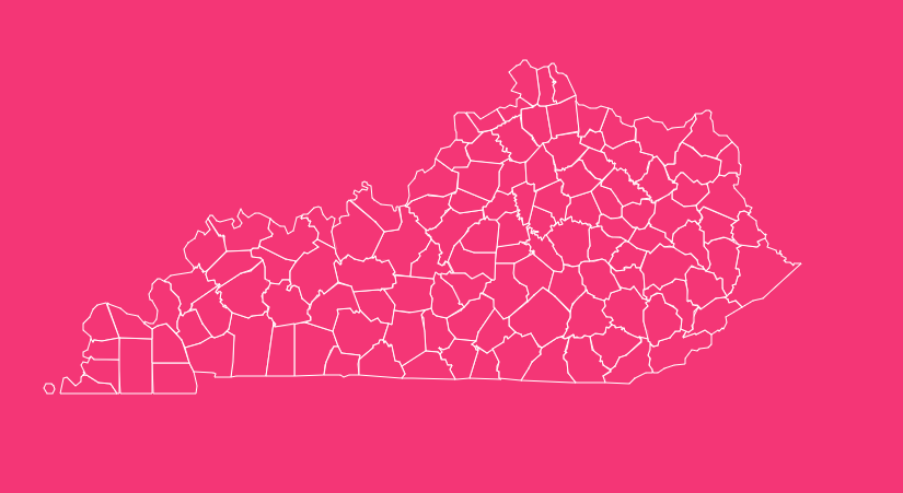 kentucky blank printable county map
