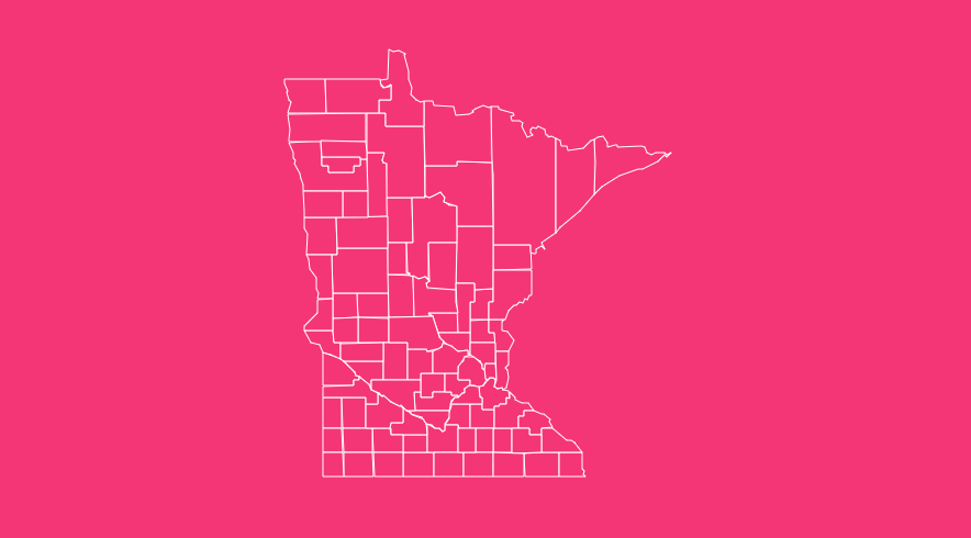 minnesota blank printable county map