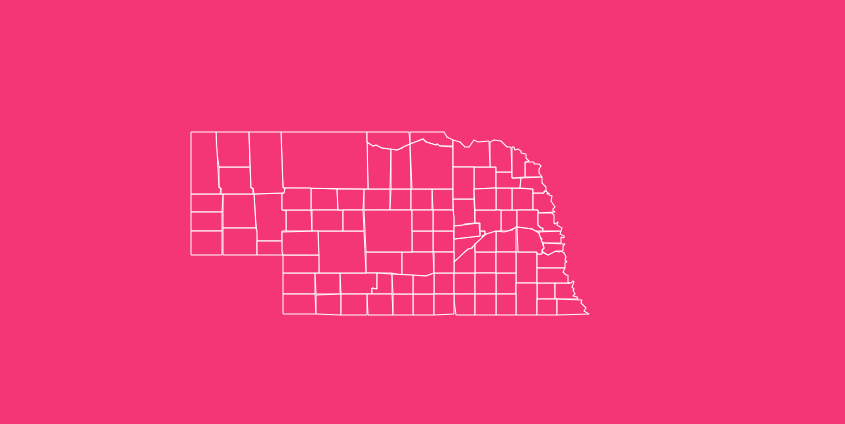 nebraska blank printable county map