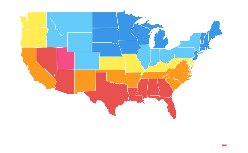 usa blank printable weather map