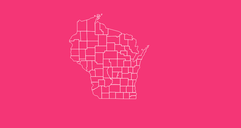 wisconsin blank printable county map
