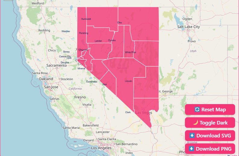 Interactive Nevada County Map