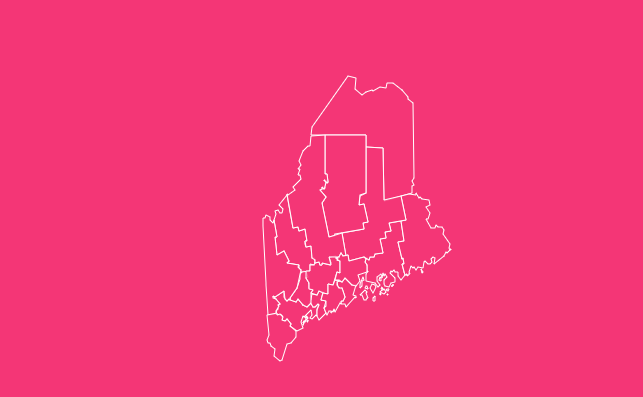 maine blank printable county map