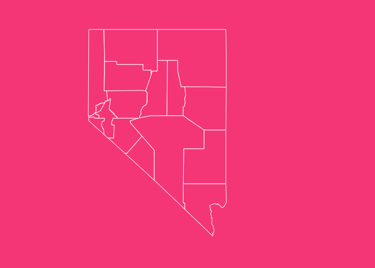 nevada blank printable map
